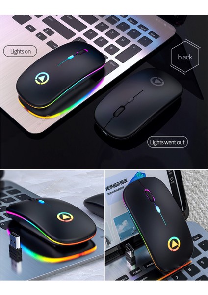 Bluetooth Fare, MacBook Pro/macbook Air Için Şarj Edilebilir Kablosuz Fare, Dizüstü Bilgisayar/pc/mac/ipad Pro/bilgisayar Için Bluetooth Kablosuz Fare (Yurt Dışından)