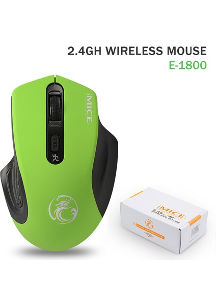 2.4g Kablosuz Fare Bilgisayar Faresi Ergonomik Fare Oyun 1600 Dpı USB Optik Mause Gamer Pc Fareler Kablosuz Bilgisayar Dizüstü Bilgisayarı Için (Yurt Dışından) fırsatları
