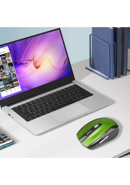 Fare Tablet Dizüstü Ofis Dizüstü Bilgisayar Faresi Için Çift Pil Tek Modlu Sessiz Ince Kablosuz Fare (Yurt Dışından)
