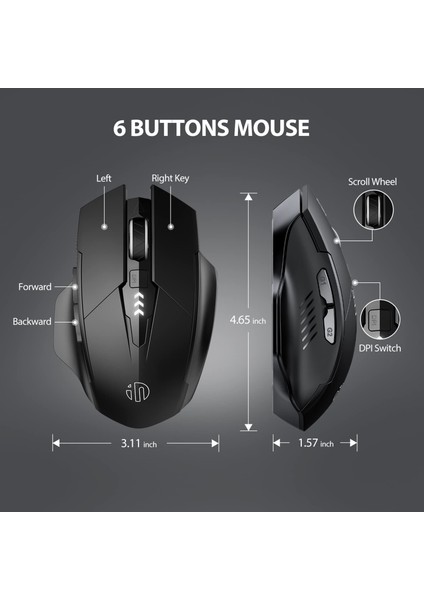 2023 Yeni Kablosuz Bluetooth Iş Ofis Faresi Ergonomik Optik Sessiz Bluetooth 5.0 Pc Iş Ofisi Kablosuz Faresi (Yurt Dışından) indirimleri