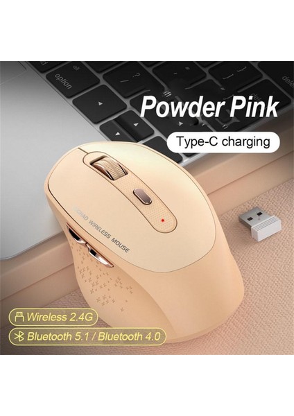 Ofis Aksesuarları Sessiz Ergonomik 1600 Dpi Dizüstü Gamer Pc Bilgisayarlar Için Fare Dizüstü Masaüstü Fareler Şarj Edilebilir Taşınabilir (Yurt Dışından)
