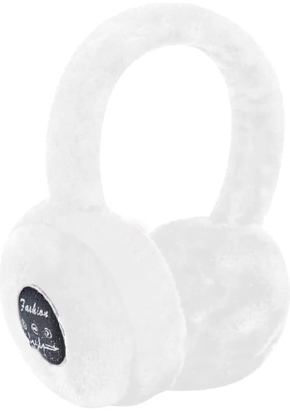 Kablosuz Bluetooth 5.0 Şarj Edilebilir Kulak Üstü Kulaklık Kulaklıkları, Ekstra Yumuşak ve Sıcak Kumaş, Mikrofon, Güçlü Çevresel Stereo Bas ve Pasif Gürültü Engelleme (Beyaz) (Yurt Dışından)