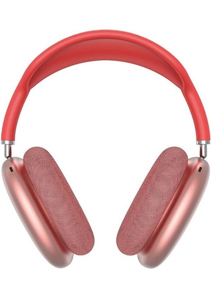 Bluetooth Kulaklıklar, Kulak Üstü Bluetooth Kulaklıklar, Kafa Bantlı Bluetooth Kulaklık, Mikrofonlu, Katlanabilir Hafif Bluetooth 5.0-Kırmızı (Yurt Dışından)