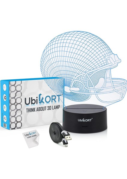 3D Lambalı Futbol Kaskı, B Için Spor Hediyeleri (Yurt Dışından)