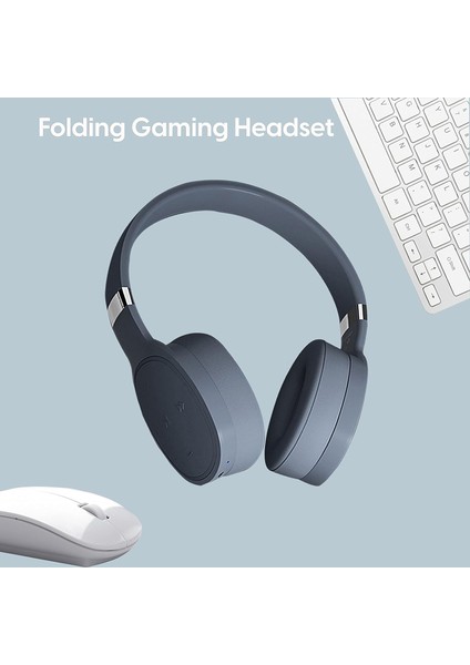 Gerilebilir VJ087 Kablosuz Bluetooth 5.0 Kulaklık Kulak Üstü Oyun Kulaklığı Gürültü Önleyici Kulaklık Derin Baslı Premium Ses Dahili Mikrofon Spor Kulaklık Gri (Yurt Dışından) modelleri