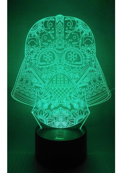 Spiral Tornado 3D Gece Lambası LED Illüzyon Lambası Darth Vader Olun (Yurt Dışından) modelleri