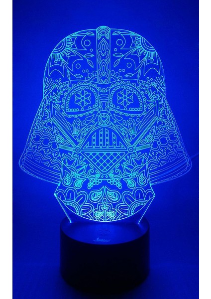 Spiral Tornado 3D Gece Lambası LED Illüzyon Lambası Darth Vader Olun (Yurt Dışından) fırsatları