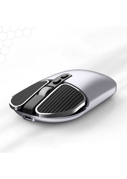 Küçük Orta El Mini Kablosuz Fare 2.4g Bluetooth Bilgisayar Dizüstü Dizüstü Macbook Pad Tablet Şarj Edilebilir Sessiz Mause (Yurt Dışından)