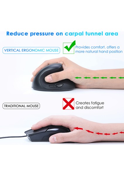 BTS-908 Sıcak Satış Şarj Edilebilir Dikey Fare Ergonomik Kablosuz Fare 2.4g USB Alıcı 1600 Ayarlanabilir Dpı 6 Düğme Fare (Yurt Dışından)