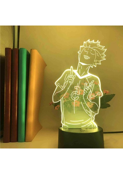 3D Illusion Lamba LED Gece Lambası Anime Hinata Shoy (Yurt Dışından)