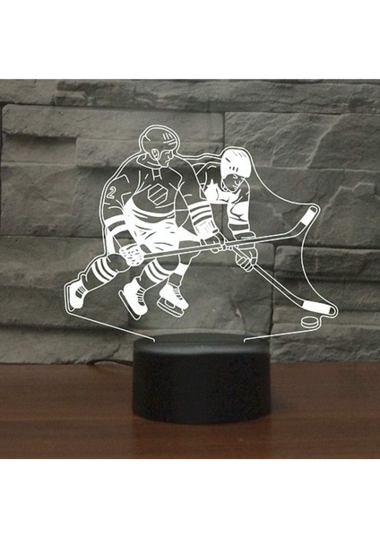 Soyutlayıcı 3D Ayçiçeği Optik Yanılsama Modeli Vi Buz Hokeyi Oynarken (Yurt Dışından) modelleri
