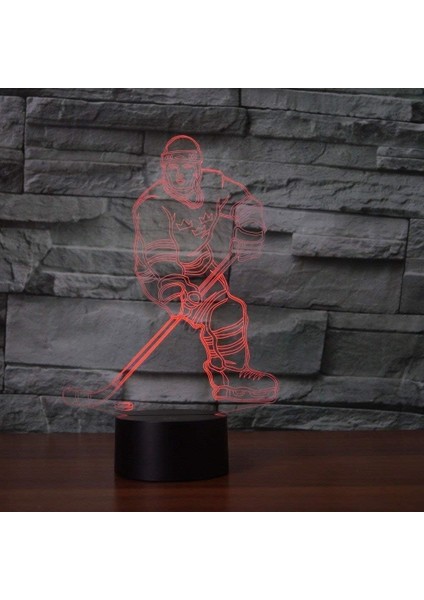 3D Illusion Buz Hokeyi Lambaları, 7 Renk Kademeli Cha (Yurt Dışından) modelleri