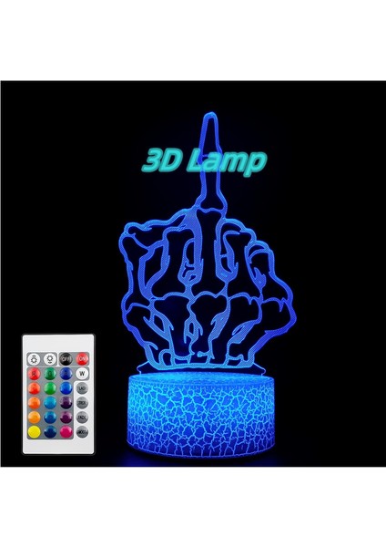 3D Optik Illüzyon Gece Işıkları Visual Cre (Yurt Dışından)