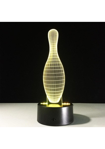 Uruzuo Yılan Hayvan Oyuncakları 3D Illusion Gece Lambası S Bowling Topu (Yurt Dışından)