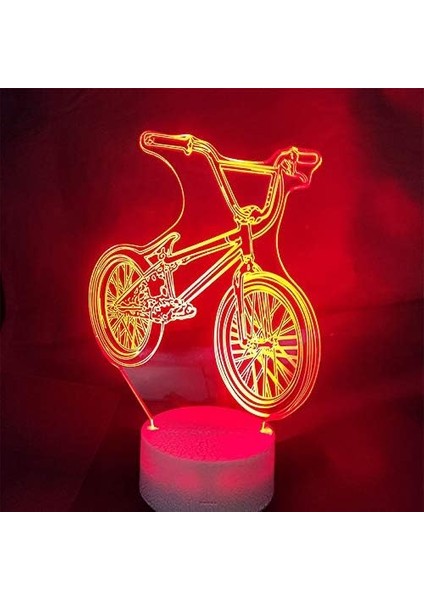 3D Bisiklet Bisiklet Araba Gece Lambası Masa Lambası Dekor T (Yurt Dışından)