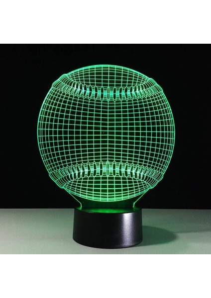 3D Gece Lambası 7 Renk Değişen Softbol Le (Yurt Dışından) fırsatları
