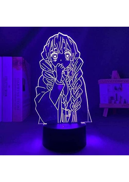 Anime Demon Slayer Mitsuri Kanroji Lambası Cool 3D Il (Yurt Dışından)