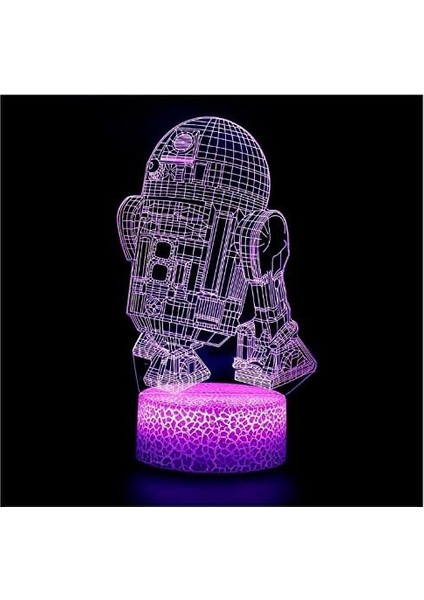 3D Optik Illüzyon Gece Işıkları, 3D Gece L 3D LAMBA-002 (Yurt Dışından)