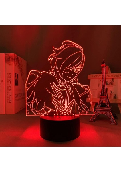 Genshin Impact Sükroz Lambası Oyun Işığı 3D LED Nigh 9 (Yurt Dışından)