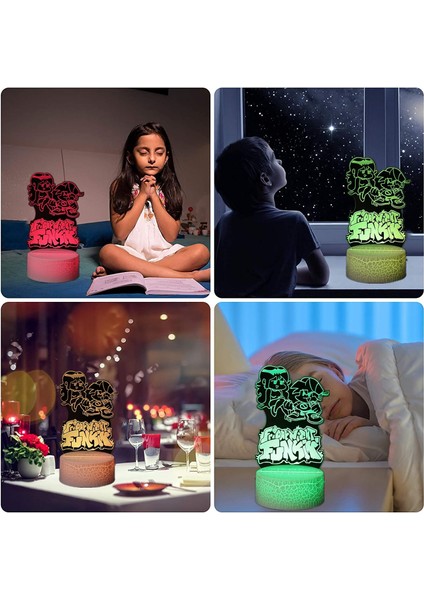 Cuma Gecesi Akıllı LED Gece Işıkları Funki (Yurt Dışından)