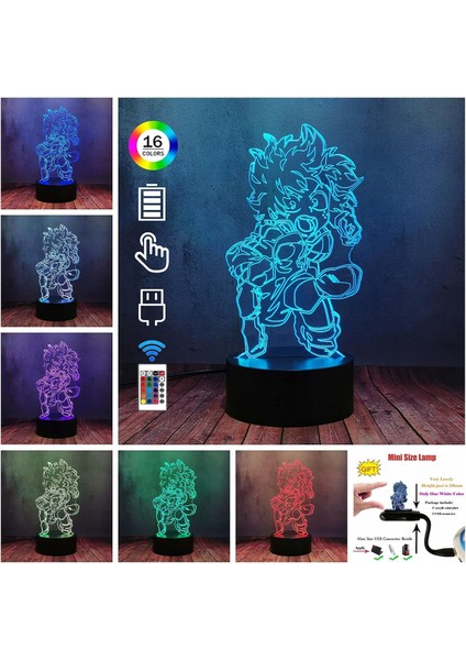 Anime Hayranları Için Izuku Midoriya Deku Lamba 3D LED Opt (Yurt Dışından) modelleri