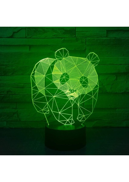 3D Panda Gece Lambası Ayı Hayvan Masa Lambası Dekoru (Yurt Dışından)