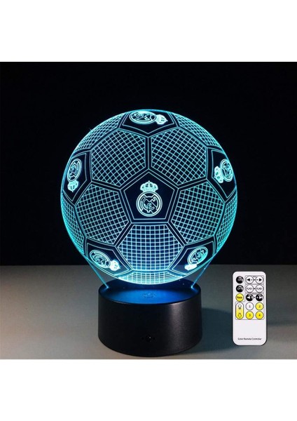 3D Optik Yanılsama Real Madrid Futbol Gecesi Ligi (Yurt Dışından)
