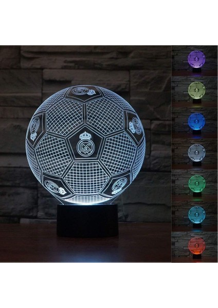 3D Optik Yanılsama Real Madrid Futbol Gecesi Ligi (Yurt Dışından)