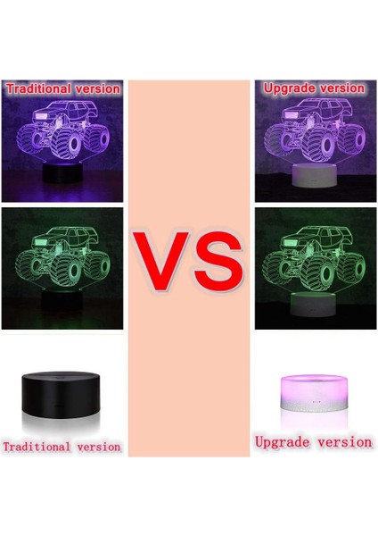 Çocuklar Için Gece Işığı Canavar Kamyon 3D Gece Işığı (Yurt Dışından) fırsatları