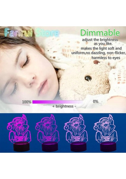 Anime Tuvalet Bağlı Hanako Kun Lambası - 3D LED Aksiyon (Yurt Dışından)