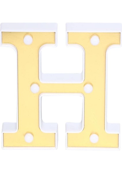 Efavormart 6" 3D Altın Kayan Yazılı Harfler 5 LED Işık H (Yurt Dışından) fırsatları