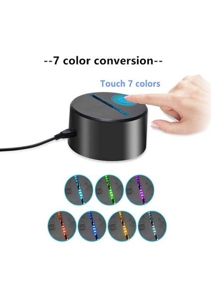 Nekopara Tarçın 3D LED Işık Animasyon Ni 7 Renk (Yurt Dışından)