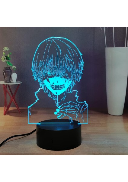 Anime 3D Gece Lambası, Ken Kaneki Yatak Odası (Yurt Dışından)