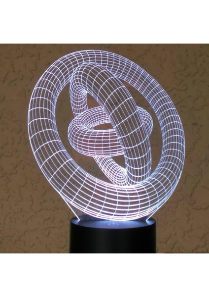 Optik Illüzyon 3D Halka Içi Aydınlatma (Yurt Dışından)