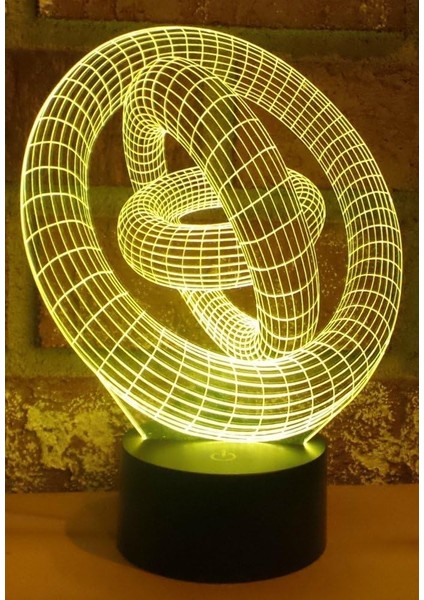 Optik Illüzyon 3D Halka Içi Aydınlatma (Yurt Dışından)