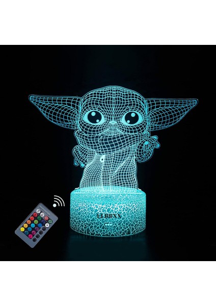 3D Gece Işıkları Bebek Yoda Hediyeleri Doğum Günü Dekorasyonu (Yurt Dışından)