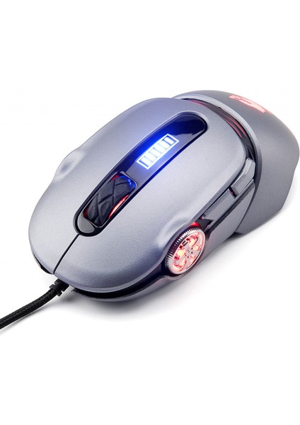 USB Kablolu Fare, 3200 Dpı 6 Düğme Sessiz Solunum Işığı Ergonomik Oyun USB Bilgisayar Faresi Oyun Konsolu Masaüstü Dizüstü Oyun Faresi Windows 7/8/10/xp Vista Linux Gri (Yurt Dışından)