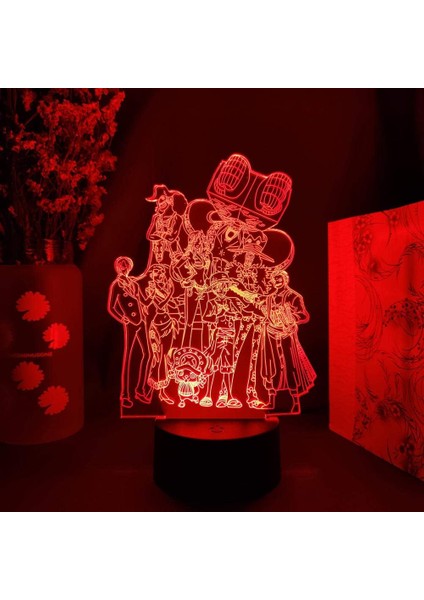 3D Gece Lambası Figürleri Tek Parça Anime Gece Lambası (Yurt Dışından) modelleri