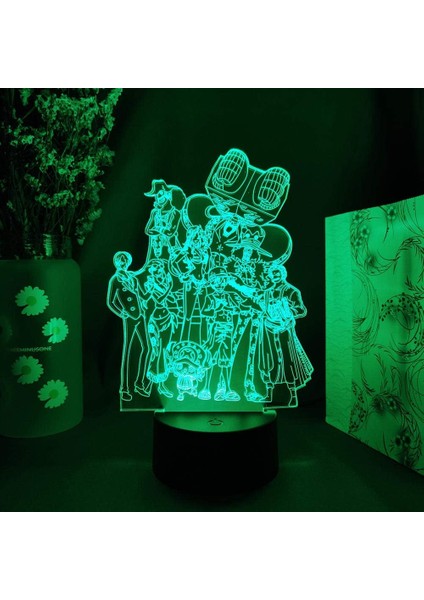3D Gece Lambası Figürleri Tek Parça Anime Gece Lambası (Yurt Dışından) fırsatları