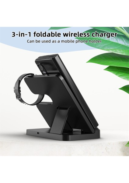 15W 3 In 1 Kablosuz Şarj Standı Samsung S22 S21 S20 10 Ultra Not Galaxy Izle 5 4 Aktif Tomurcuklar Hızlı Şarj Standı Istasyonu (Yurt Dışından) fırsatları