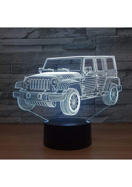 3D Gece Lambası Suv7 Renk Değişen L (Yurt Dışından)