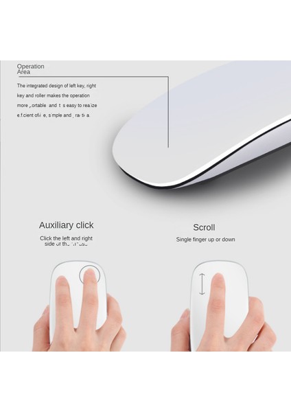 M511 Yüksek Kaliteli Istikrarlı Hafif Şarj Edilebilir Ergonomik Sessiz Kablosuz Bilgisayar Mac Tablet Telefon Için Bt Sihirli Fare (Yurt Dışından)