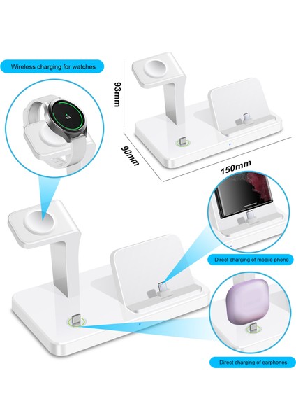 30W 3 In 1 Kablosuz Şarj Standı Samsung S23 S22 S21 S20 Ultra Not Galaxy Izle 5 4 Aktif Tomurcuklar Hızlı Şarj Standı Istasyonu (Yurt Dışından) fırsatları