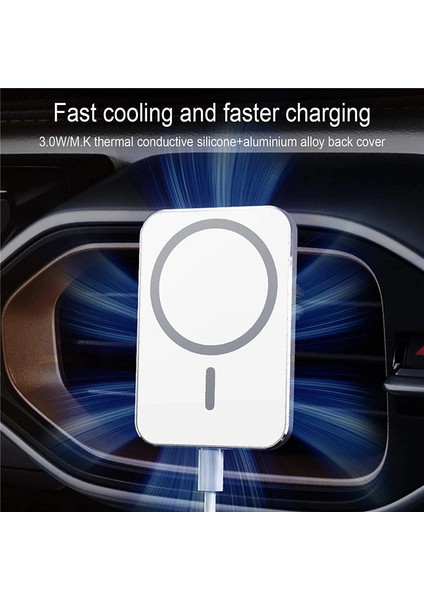 15W Manyetik Araç Kablosuz Şarj Cihazı Macsafe iPhone 12 13 14 Pro Max Mini Hava Firar Araç Telefonu Tutucu Standı Hızlı Araç Şarj (Yurt Dışından) modelleri