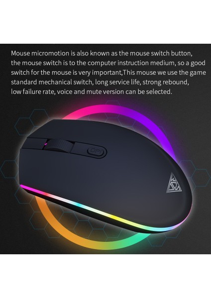 Kablolu Sessiz Fare Oyun 2400 Dpı Ofis Faresi Rgb Solunum Işığı ile Pc Dizüstü Dizüstü Bilgisayar Oyunu (Yurt Dışından) indirimleri