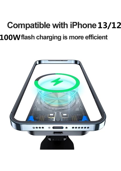 15W Güçlü Manyetik Araba Kablosuz Şarj Cihazları iphone 14 13 12 Pro Max Hava Firar Araç Telefon Tutucu Şarj Cihazı Hızlı Şarj Istasyonu (Yurt Dışından) modelleri