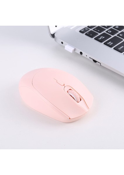 USB Alıcılı Kablosuz Fare 2.4g Taşınabilir Bilgisayar Pc Tablet Dizüstü Bilgisayar Için Fare (Pembe) (Yurt Dışından) fırsatları