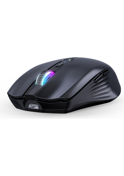 Tip-C Şarj Edilebilir Kablosuz Fare Bluetooth Fare Rgb USB Ergonomik Oyun Faresi Bilgisayar Dizüstü Macbook Için Sessiz Fare (Yurt Dışından)