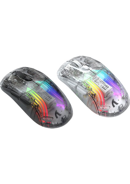 Kablolu Kablosuz Fare Gamer Rgb Işık Ayarlanabilir Şeffaf Oyun Fare Bluetooth Uyumlu Masaüstü Dizüstü Bilgisayar Için Fare (Yurt Dışından) indirimleri