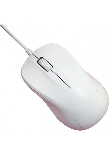 Sessiz Kablolu Fare Dizüstü Masaüstü Bilgisayar Faresi Bilgisayar Faresi USB Fare Saf Beyaz (Yurt Dışından)